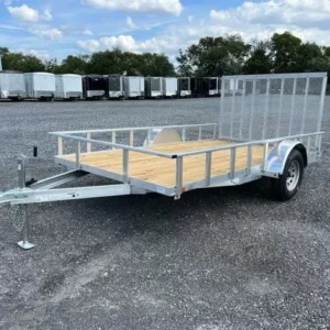 Carry-On 7 x 12 Aluminum Landscape Utility Trailer  -  Rear Gate