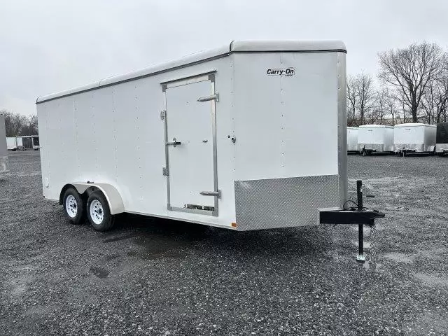 Carry On 7 x 18 Enclosed V-Nose Cargo Trailer