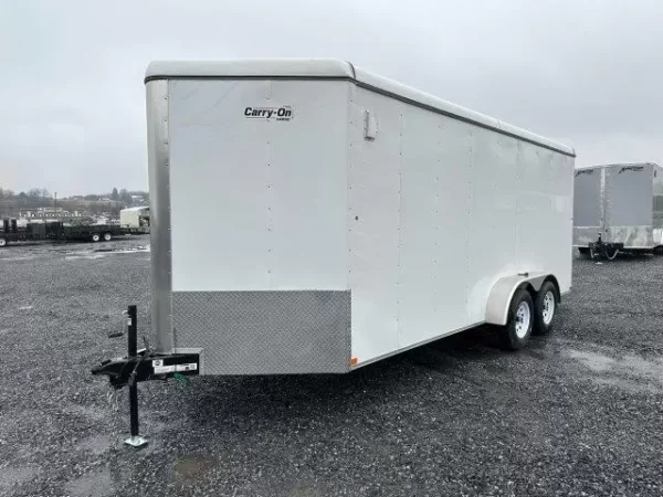 Carry On 7 x 18 Enclosed V-Nose Cargo Trailer - Image 7