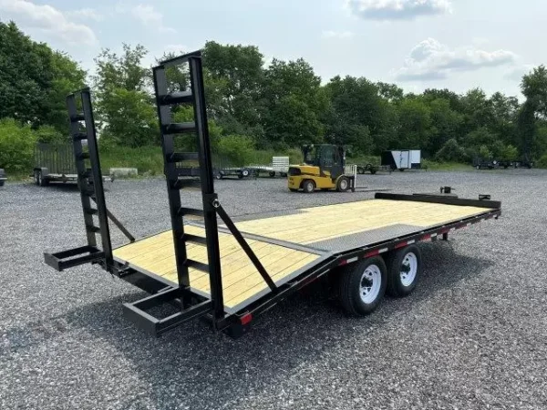 Premier 8 x 20 Deckover Equipment Trailer Ladder Ramps - Image 5