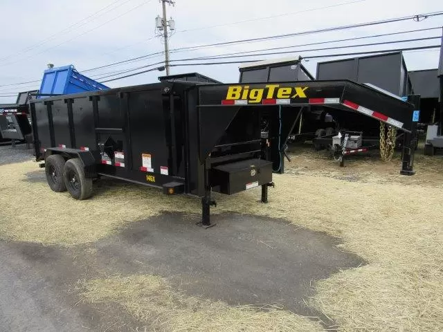 Big Tex 7 x 16 Gooseneck Dump Trailer Solid High Sides - Image 3