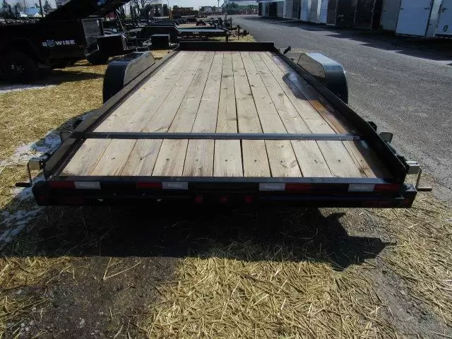 Big Tex 83″ x 20′ Wood Deck Open Car Trailer 10K GVW - Image 6