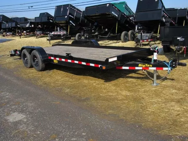 Big Tex 83″ x 20′ Wood Deck Open Car Trailer 10K GVW - Image 5