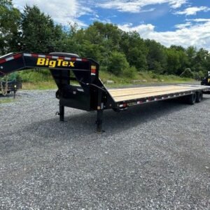 Big Tex 8.5 x 40 Gooseneck Deckover Equipment Trailer  -  Mega Ramps