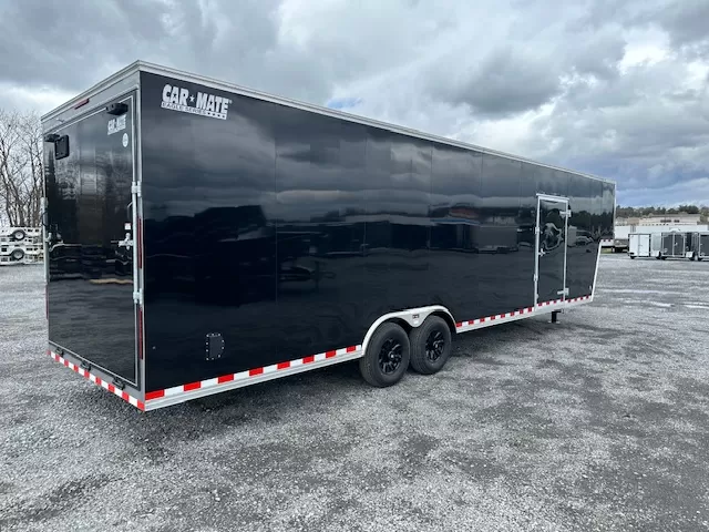 Car Mate 8.5 x 38 Enclosed Gooseneck Trailer Aluminum Wheels - Image 4