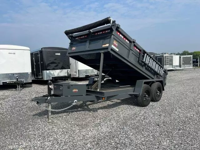 Covered Wagon 6 x 12 Prospector Dump Trailer - Image 5