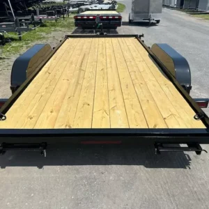 Premier 7 x 16 Open Wood Deck Car Trailer