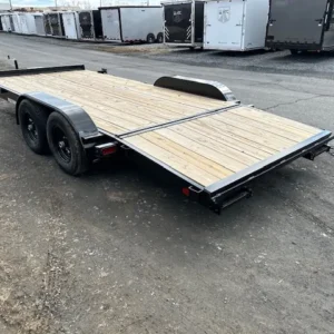 Premier 7 x 18 Wood Deck 10k Open Car Trailer
